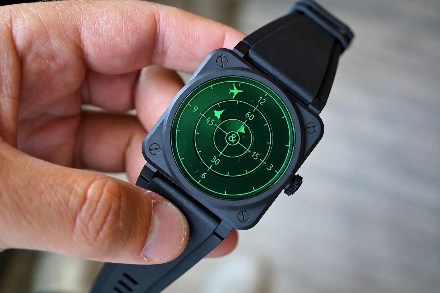 Bell & Ross BR 03 Green Radar Ceramic