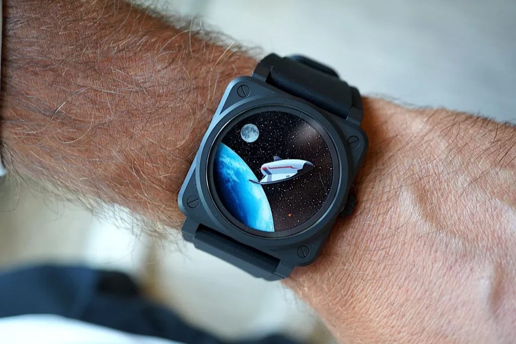 Bell & Ross BR-03 Space Mission al polso: Terra, Luna e spazioplano Vortex sul quadrante