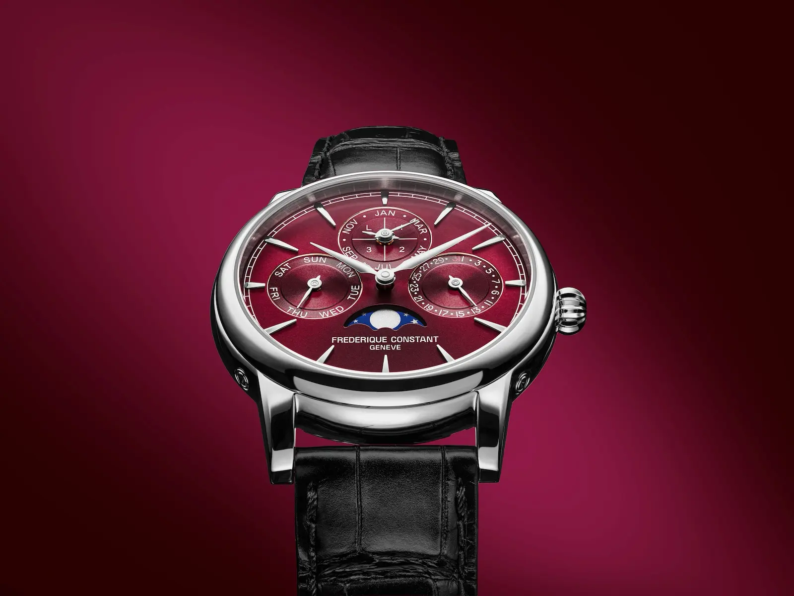 Frederique Constant Classic Perpetual Calendar Burgundy