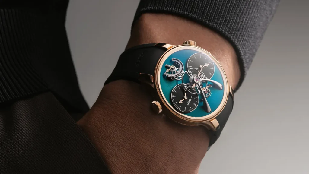 MB&F LM1 EVO MB&F LM1 EVO in oro rosa al polso